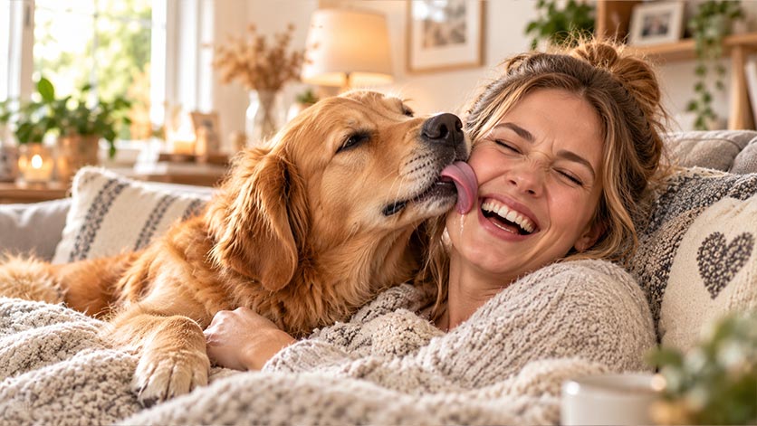 Warum leckt mein Hund mich ab? Was hinter dem "Hundekuss" wirklich steckt